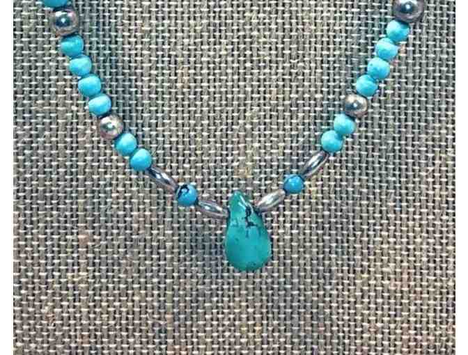 Turquoise Necklace and Earrings