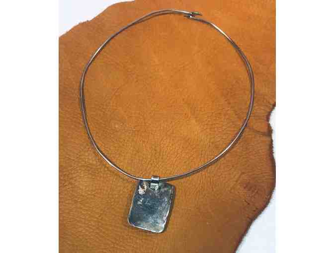 Silver and Turquoise Necklace and Earrings