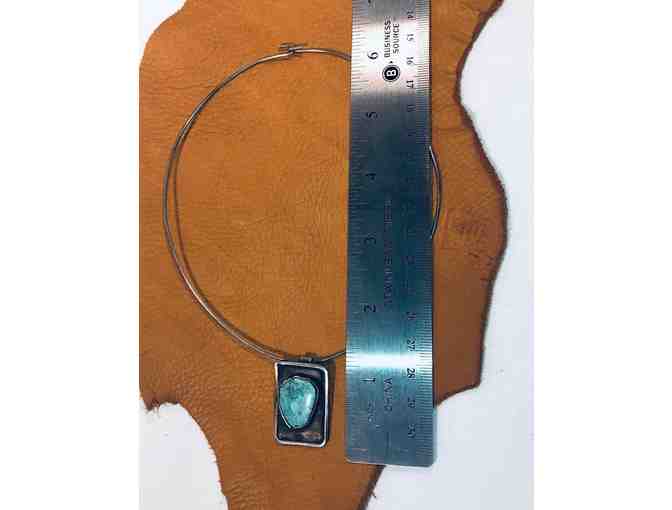 Silver and Turquoise Necklace and Earrings