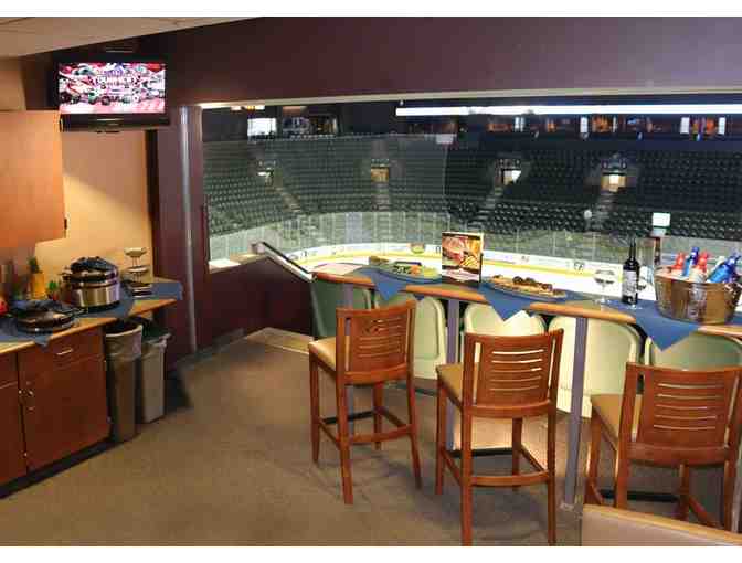 LIVE - Colorado Eagles Owners Box for 15 plus Sweater and Signed Stick