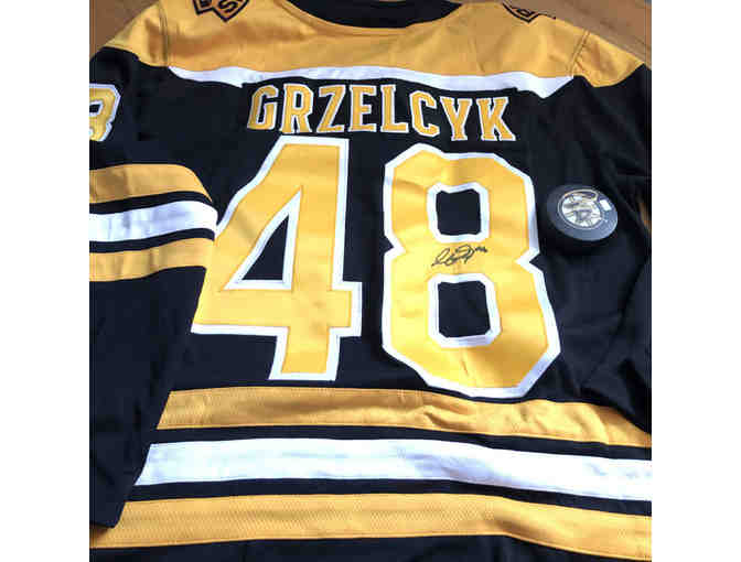 Boston Bruins Game Jersey, Autographed, Matt Grzelcyk #48