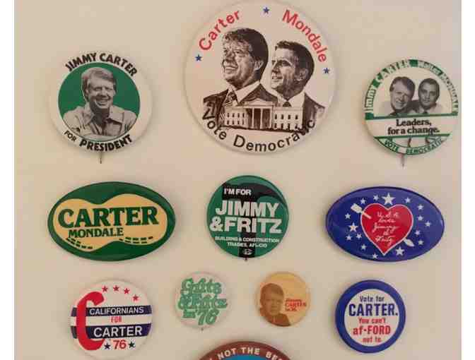 Authentic Jimmy Carter for President election pins