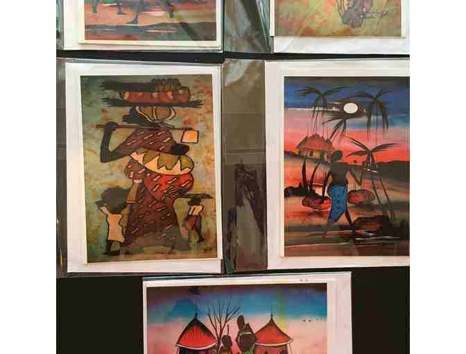 Note cards created by Ugandan artists, set of 5