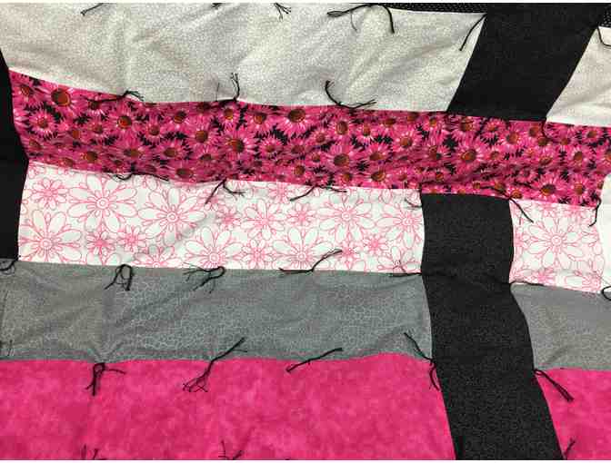 Handcrafted Modern Quilt and Pillows