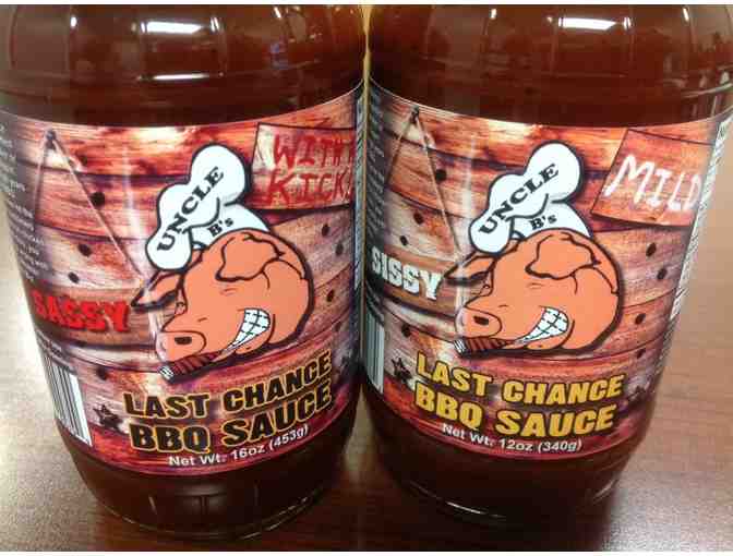 5-Uncle B's BBQ Sauce's & $25 Certificate