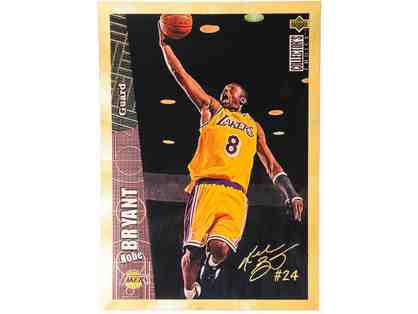 1996 Upper Deck Collectors Choice's KOBE BRYANT #LA2 Rookie -23kt Gold Overlay, Plate Sign