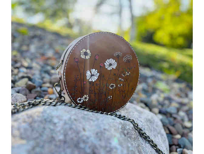 Handmade Circle-Round Crossbody Leather Bag