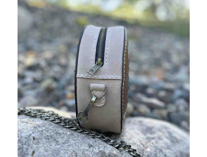 Handmade Circle-Round Crossbody Leather Bag