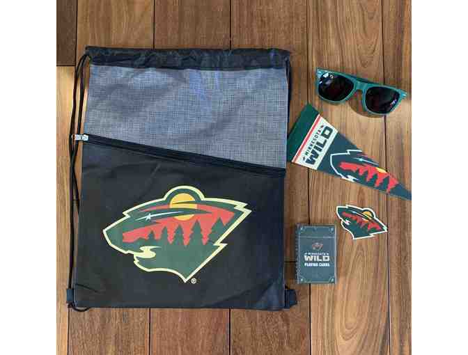 Signed Joel Eriksson Ek MN Wild Pride Puck & Swag Bag