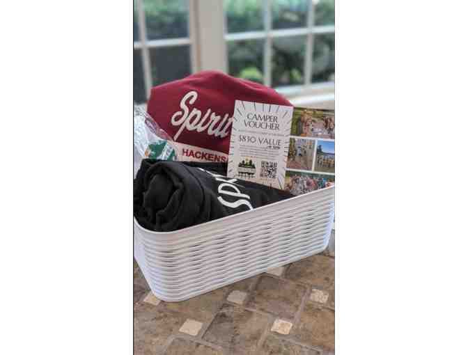 Spirit in the Pines Camper Voucher and Merchandise Basket