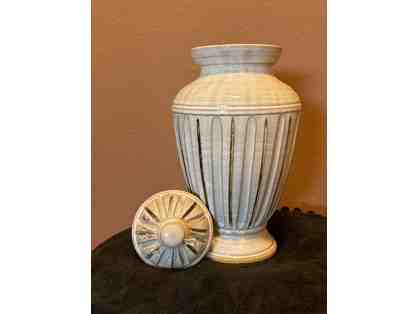 Elegant Fortunata Ceramic Lidded Urn Set