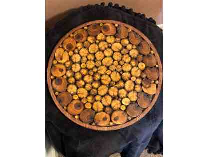 Rustic Chic Rotating Tray - Juniper & Pinon Wood