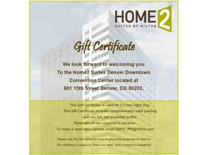One-Night Stay at The Home2 Suites/ Tru by Hilton