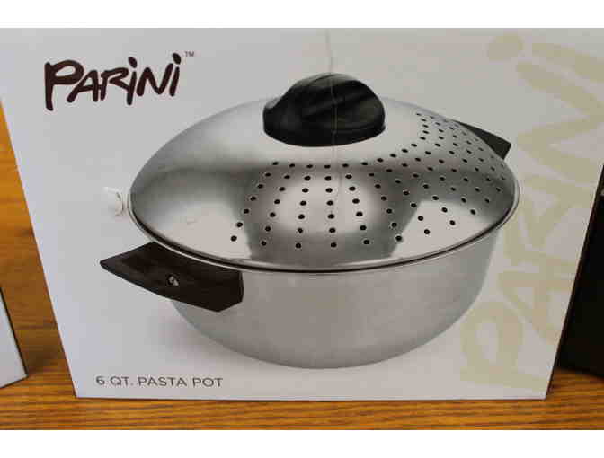 Stainless Steel Kitchen Pans and Utensils