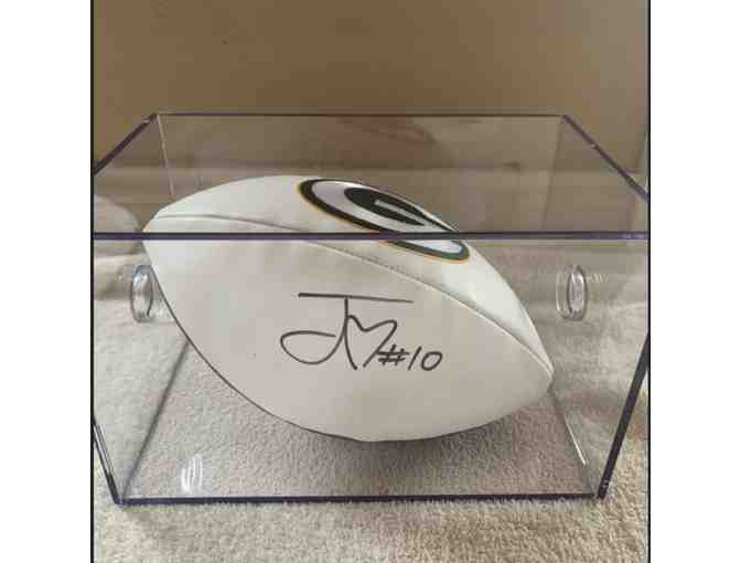 Green Bay Packers Indoor Club Seats + Jordan Love Signed Football