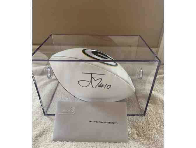 Green Bay Packers Indoor Club Seats + Jordan Love Signed Football