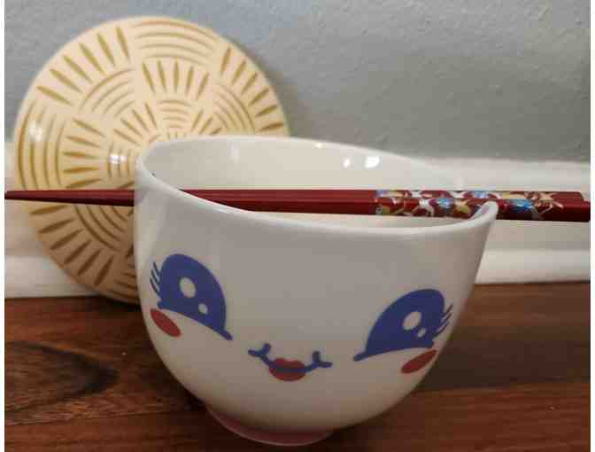 Ramen Noodle Bowl With Chopsticks