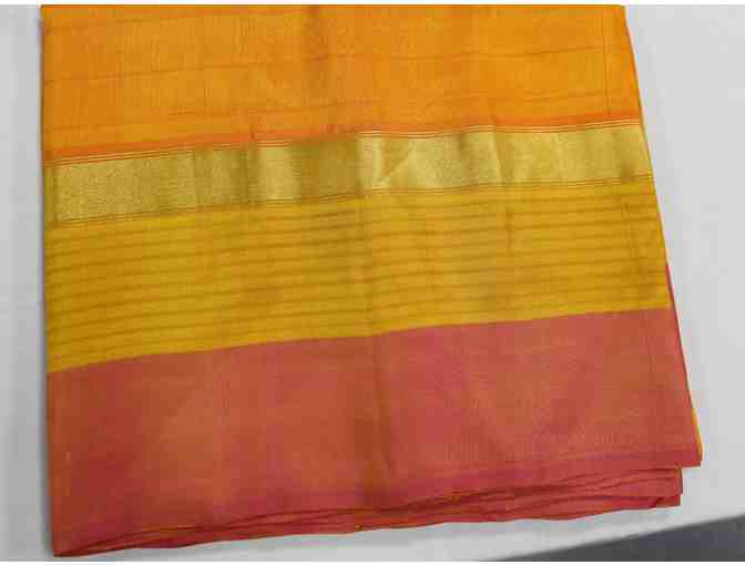 Stunning Fall Colors in Pure Silk Saree