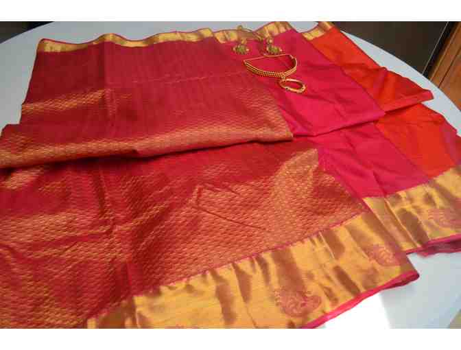 Apoorva Silk in Orange Color Saree
