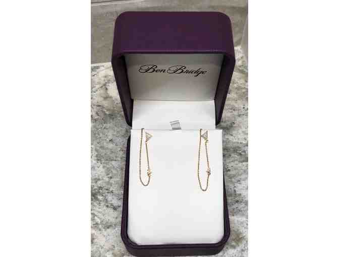 Gold and Pave Diamond Earrings