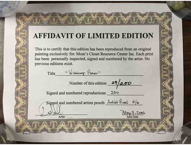 Winning Purse Luncheon Poster