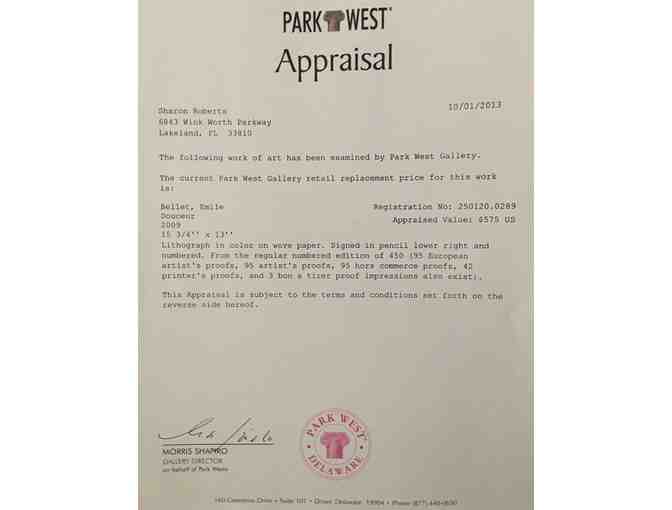 Douceur Lithograph - Emile Bellet