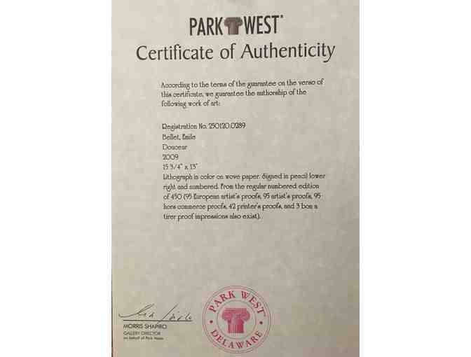 Douceur Lithograph - Emile Bellet