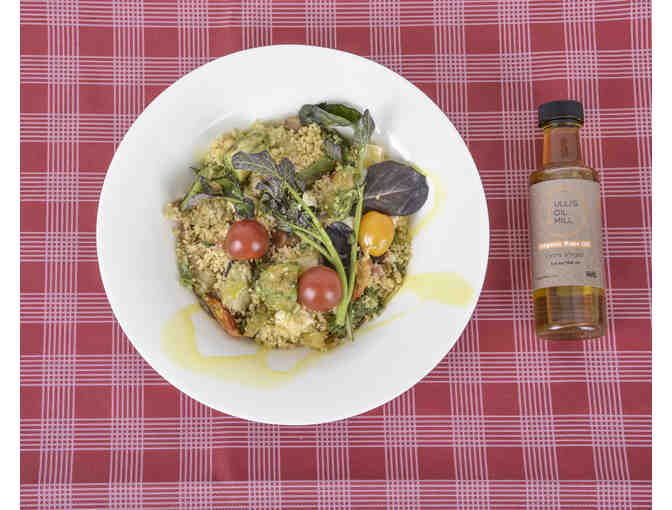 Park-Family owned/homemade basket of oils & protein powders for skincare and cooking