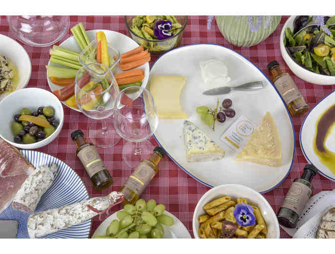 Park-Family owned/homemade basket of oils & protein powders for skincare and cooking