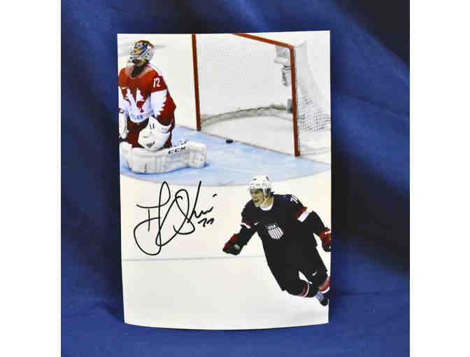 Autographed TJ Oshie photograph