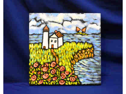 Lighthouse Painting-Local Maine Artist
