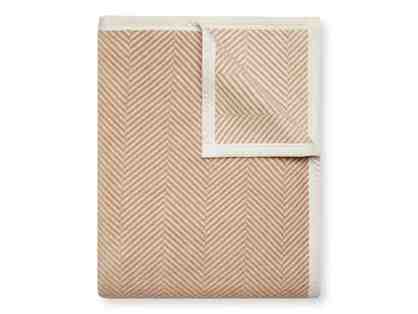 Chappy Wrap Harborview Herringbone Tan Blanket
