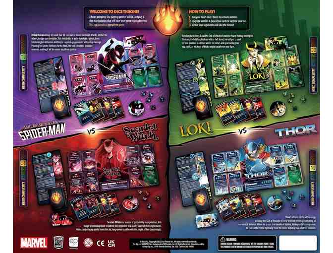 Marvel Dice Throne from Chicagoland games Dice Dojo