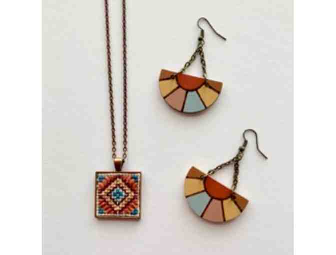 Earring + Pendant Set - Handmade by Artist and SBS Alumni Dara Weyna
