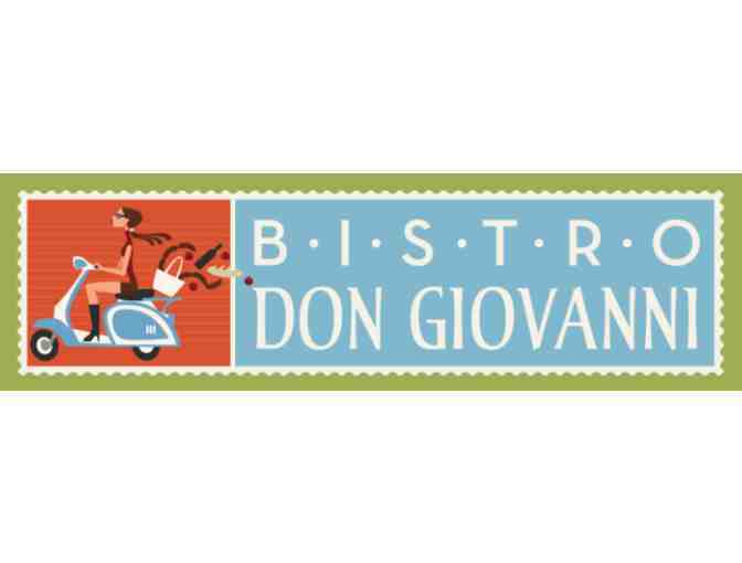 Bistro Don Giovanni, Napa $100 Gift Cert + VJB Cellars 2019 Dante Cab Sauv, 1 Bottle