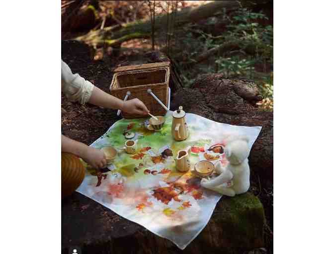 Whimsical Playsilks, Silk Crown, and Rainbow Silk Garland from Sarah's Playsilks