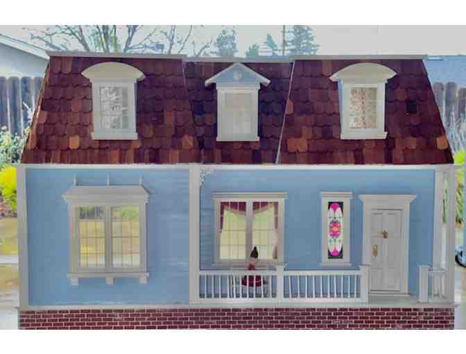 Hand-Crafted Antique Wooden Dollhouse