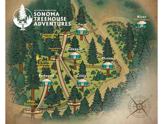 Sonoma Zipline Adventures: Weekday Guest Passes for TWO