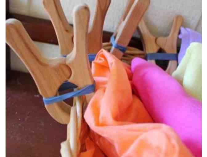 Sarah's Silks Giant  Rainbow Playsilks and Clips