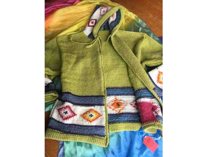 Hand-knitted wool sweater from Chile