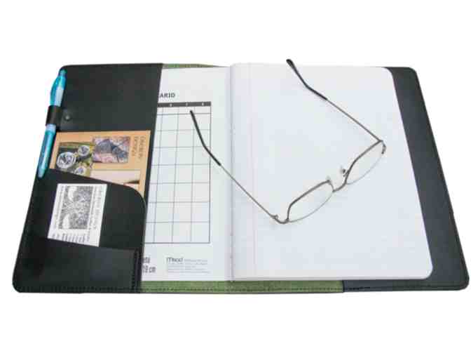 OBERON LEATHER COMPOSITION NOTEBOOK COVER - SUNFLOWER