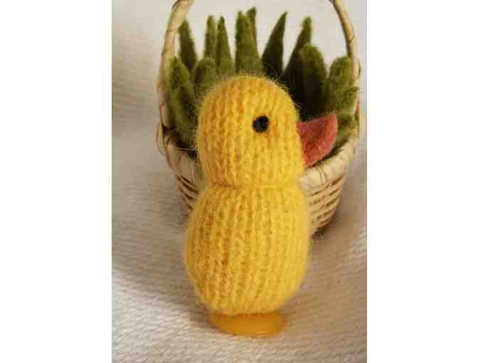 Grey Bunny and Chicks - Hand made by Ms Prosser