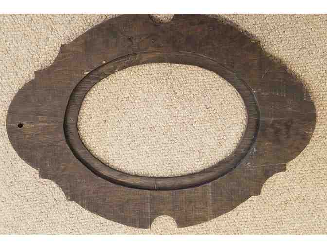 Hand Carved and Painted Wooden Frame