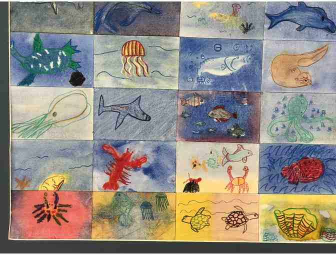 First Grade Group Art Piece!