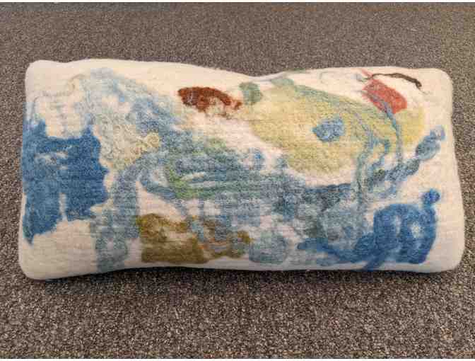 Beautifully Felted Wool Pillow