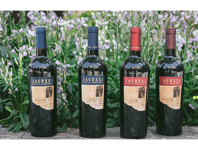 Jacuzzi Family Vineyards VIP Tasting & Cheese Plate for 4