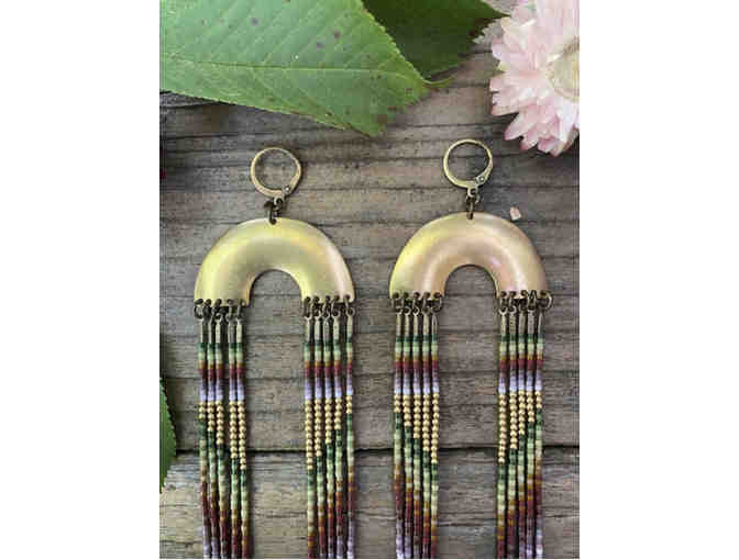 Earrings 'Ninina' - handwoven by Dancing Willow Design
