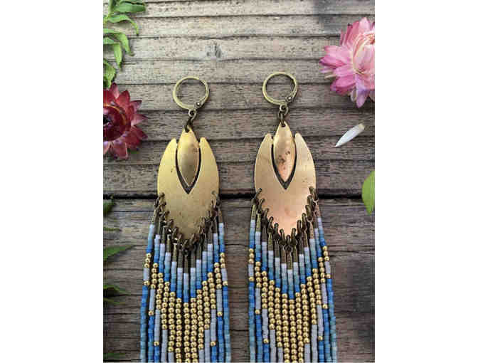 Earrings 'Leann' - handwoven by Dancing Willow Design