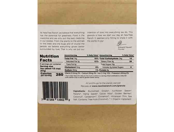 3 bags of New Tree Ranch Granola