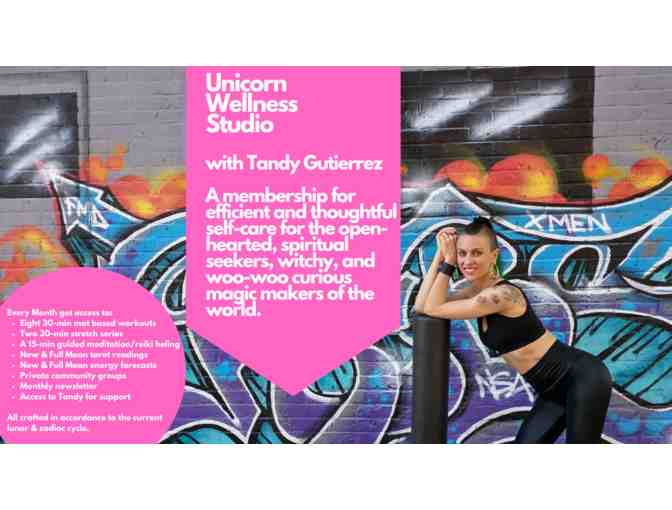12-month unlimited access membership to UnicornWellnessStudio.com